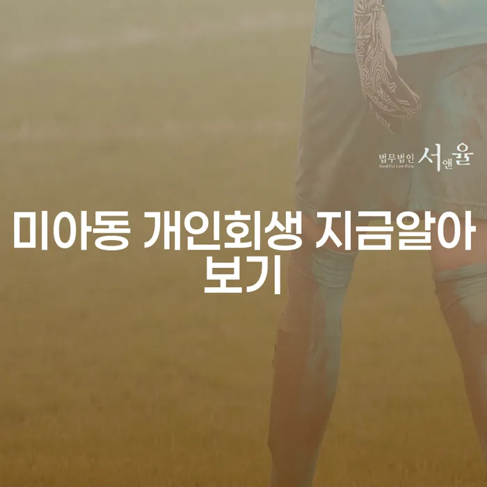 미아동 개인회생 지금알아보기