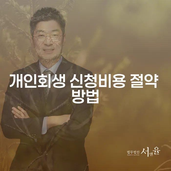 개인회생 신청비용 절약 방법은 무엇일까요?
