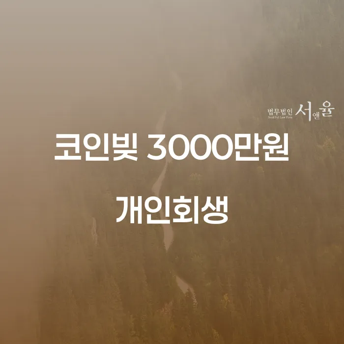 코인빚 3000만원, 개인회생으로 탈출하는 방법은?